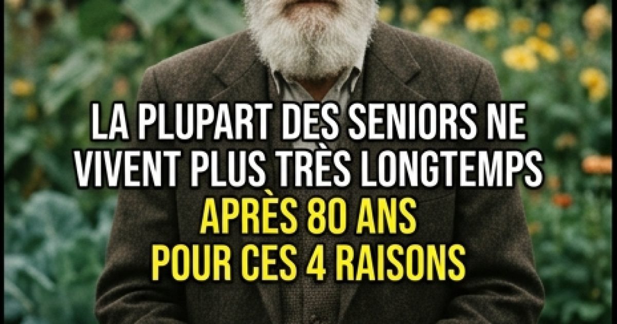 La plupart des personnes âgées ne vivent guère au-delà de 80 ans : voici 4 raisons