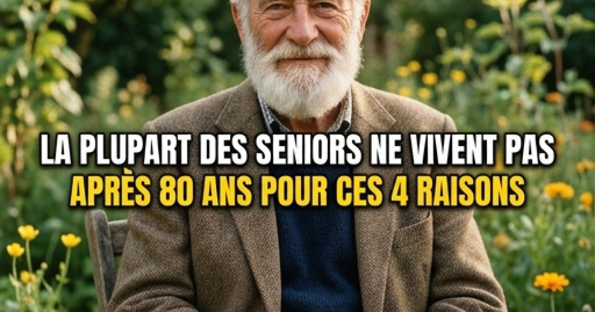 La plupart des personnes âgées ne vivent guère au-delà de 80 ans : voici quatre raisons