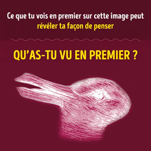 La première chose que tu vois sur cette image peut révéler ta manière de penser