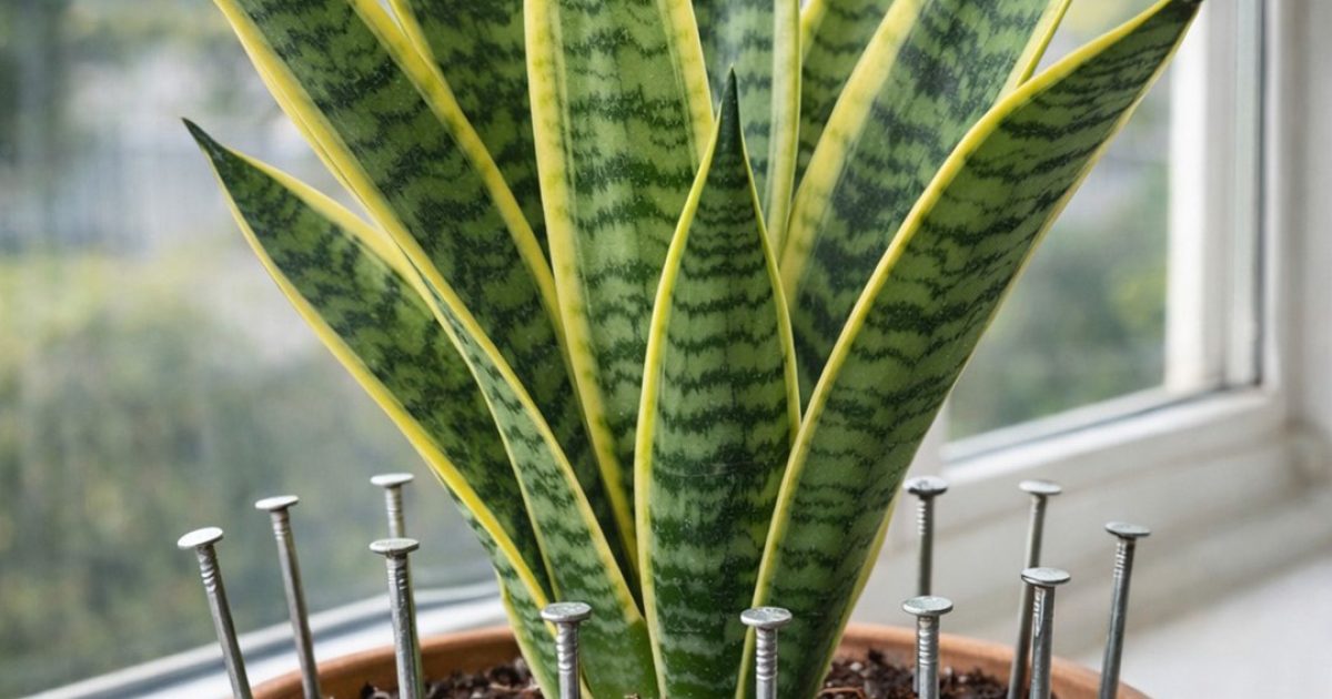 La raison pour laquelle beaucoup de gens mettent des clous dans leurs plantes