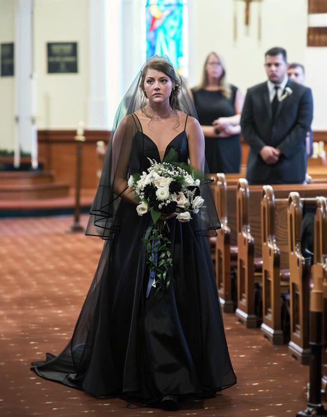 La robe de mariée de ma fille était toute noire… mais le pire restait à venir