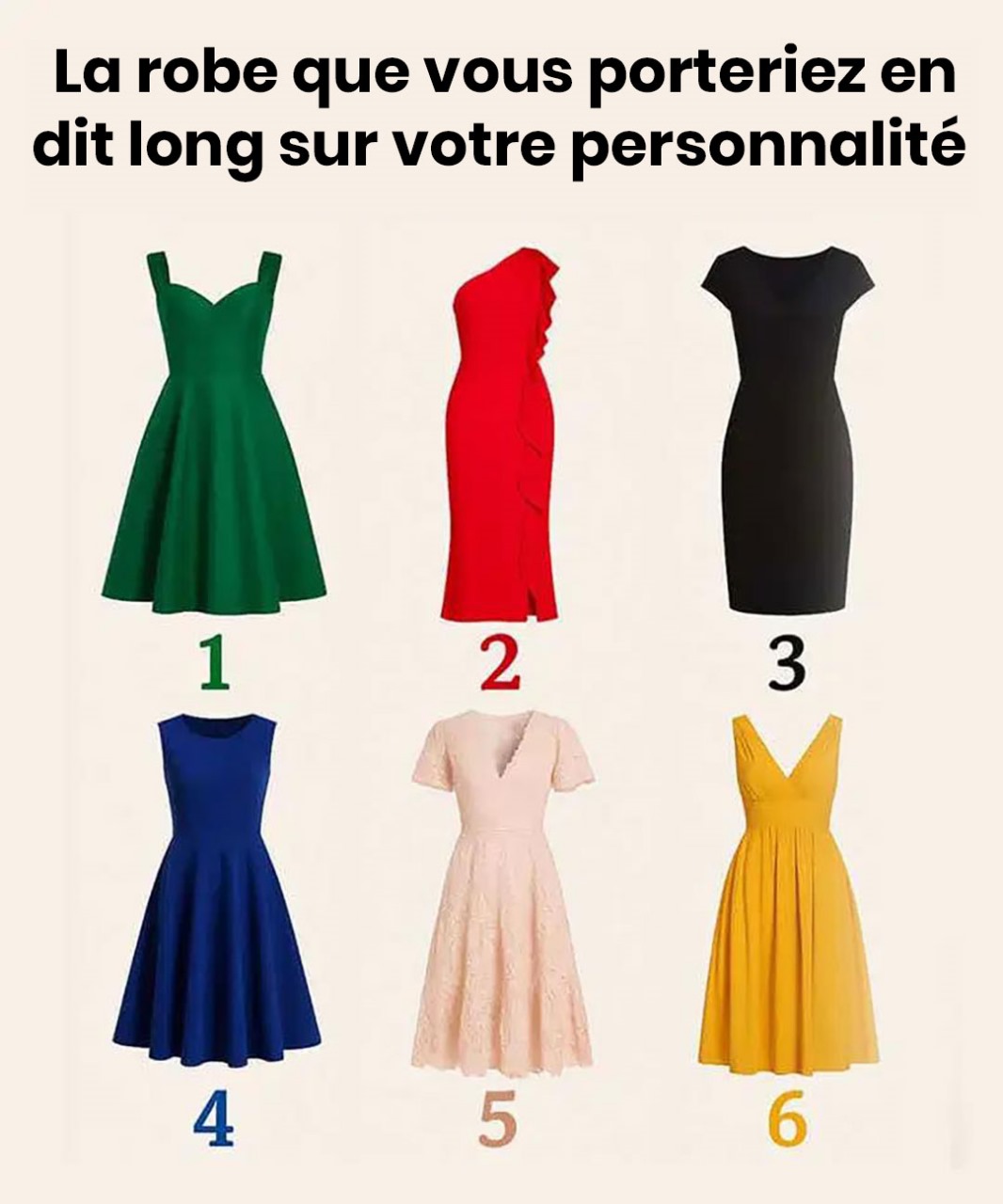 La robe que vous porteriez en dit long sur votre personnalité