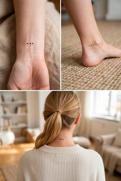 La signification du tatouage à trois points