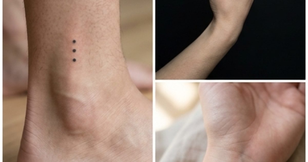 La signification du tatouage à trois points