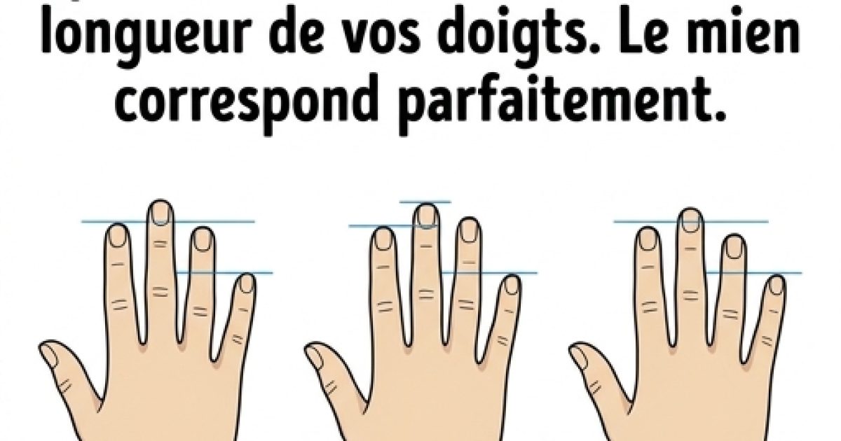La taille de vos doigts révèle la vérité sur votre personnalité – que disent les vôtres ?