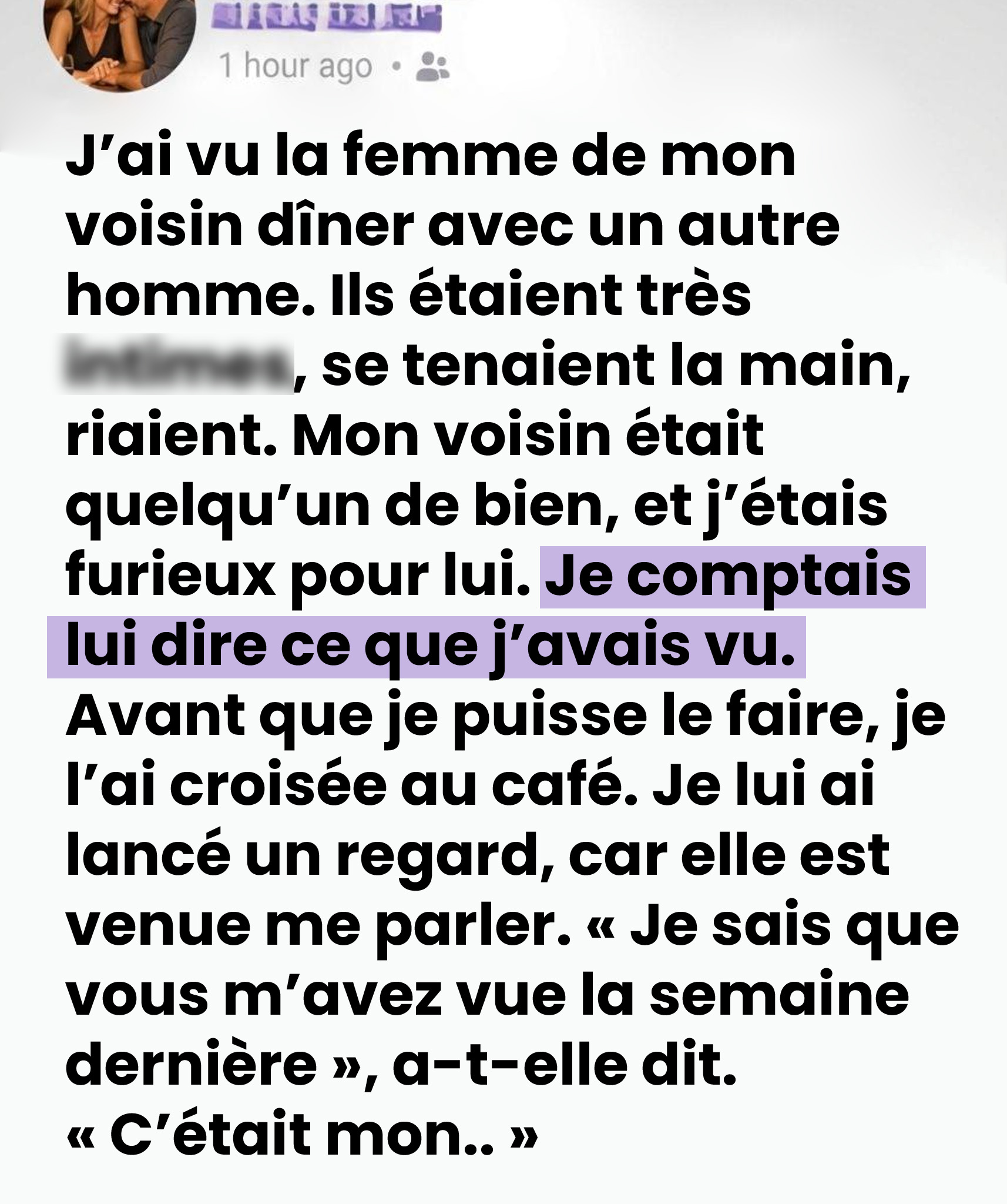 La vérité choquante sur la femme de mon voisin qui a tout changé
