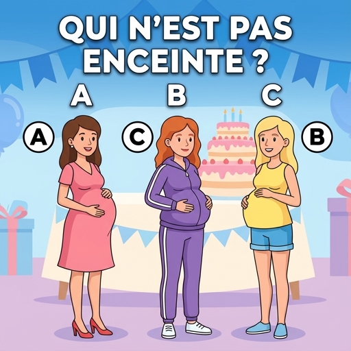 Laquelle de ces femmes n’est pas enceinte ? Seul un génie de la logique pourrait le déterminer