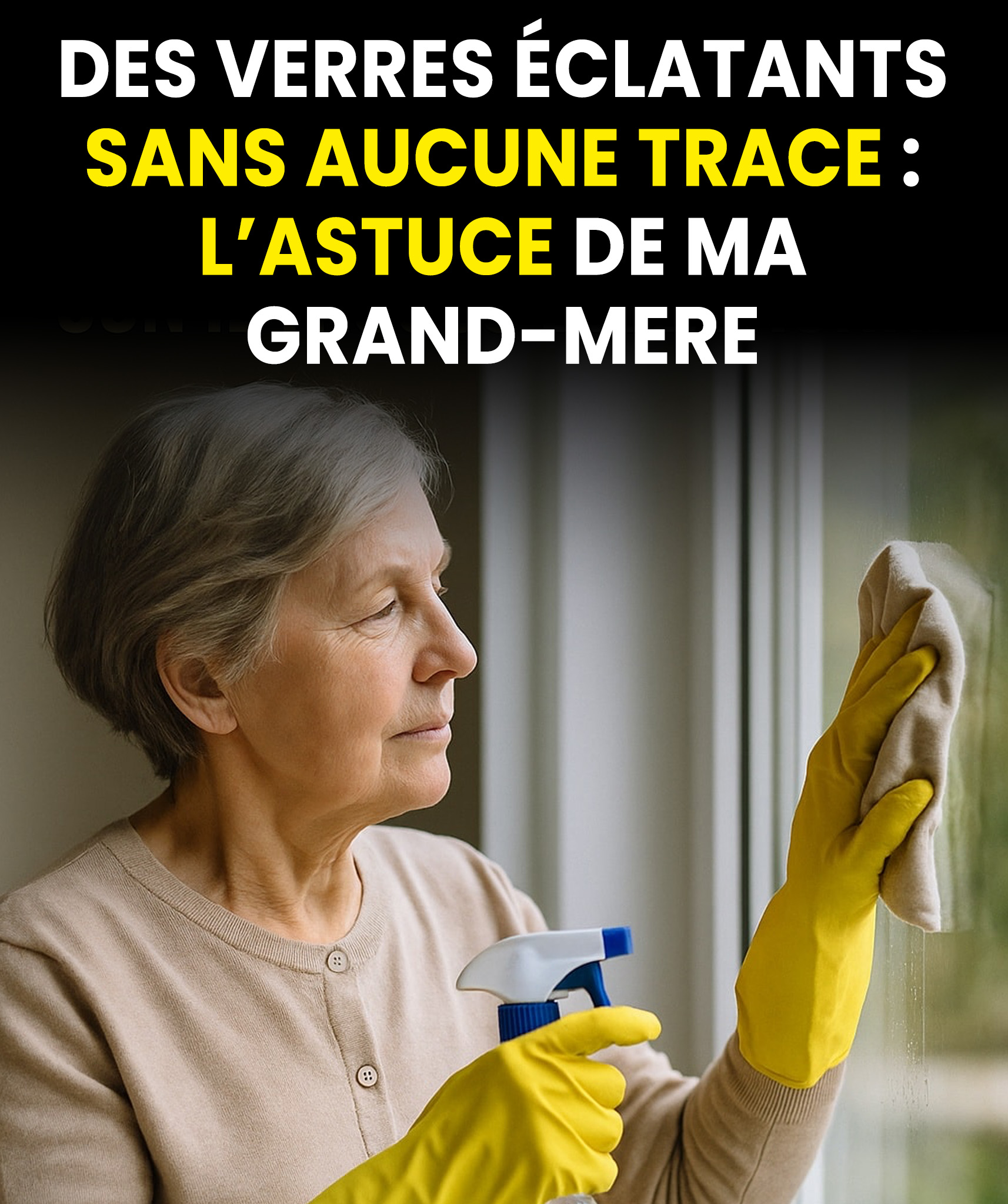 L’astuce de grand-mère pour des vitres impeccables, sans la moindre trace