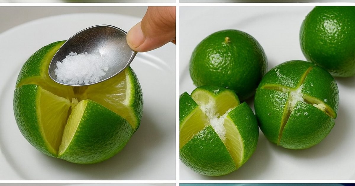 L’astuce de grand-mère : saupoudrer un citron de sel… voici pourquoi