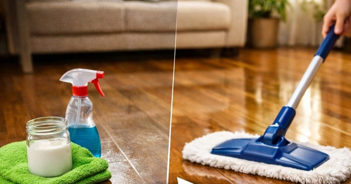 L’astuce pour sauver un sol terne que vous pensiez irrémédiablement abîmé