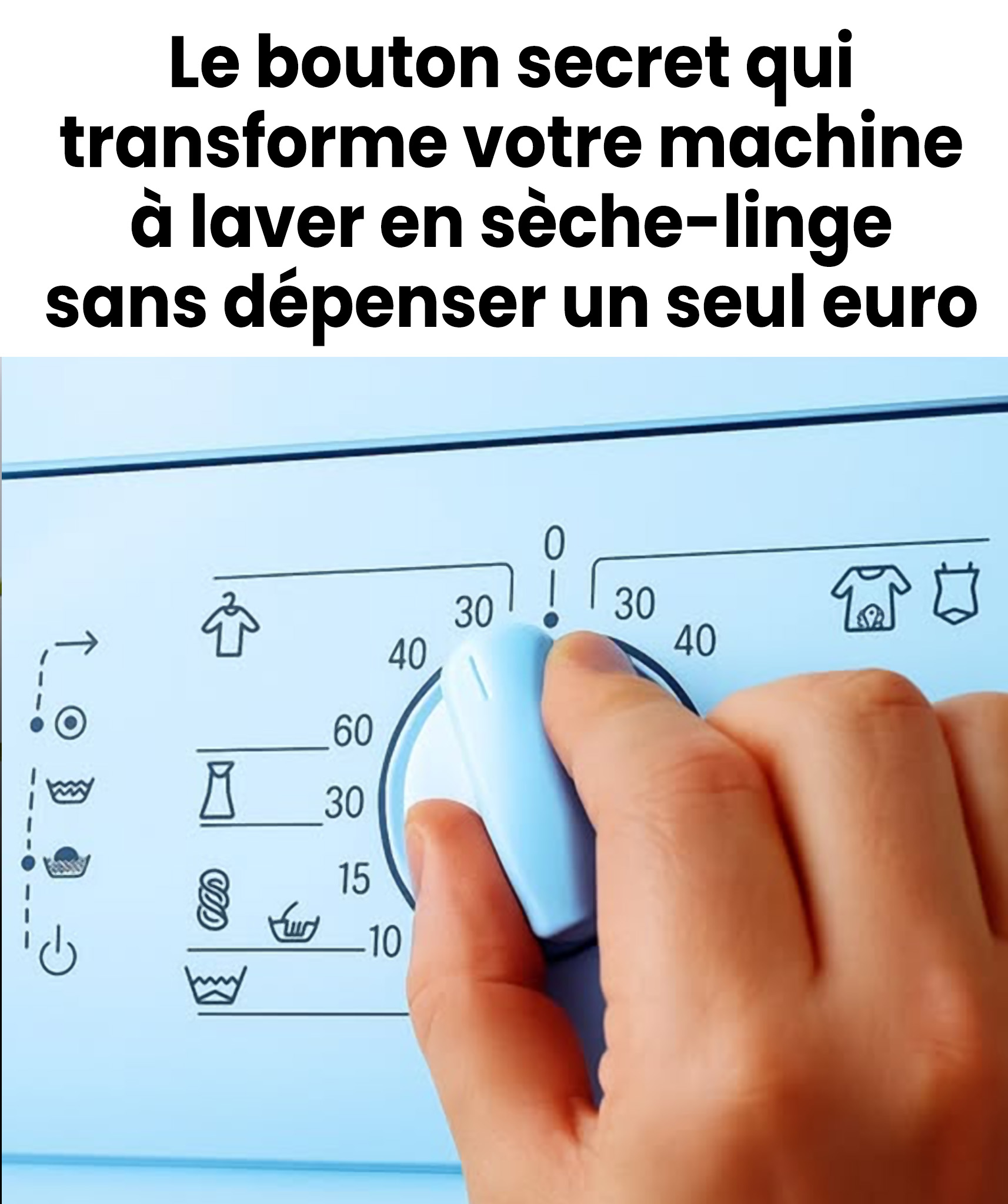 L'astuce secrète qui transforme n'importe quelle machine à laver en sèche-linge : elle permet d'économiser de l'argent et ne prend pas de place.