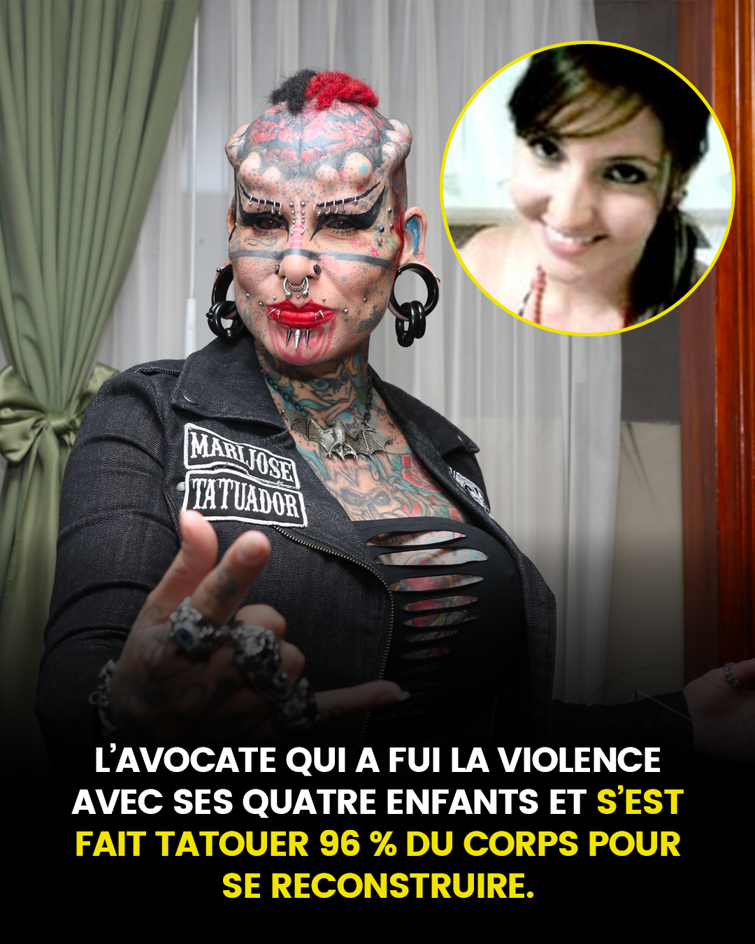 L'avocate qui a fui les violences avec ses quatre enfants et s'est fait tatouer 96 % du corps pour se reconstruire