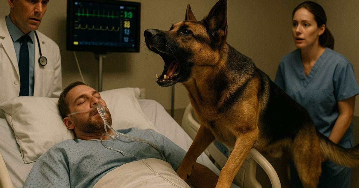 Le chien était là pour un dernier adieu… mais son aboiement a tout changé