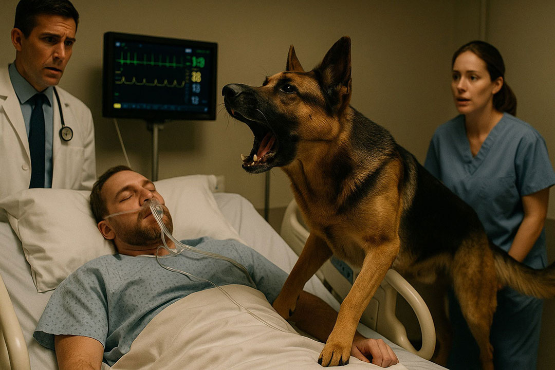 Le chien était là pour un dernier adieu… mais son aboiement a tout changé