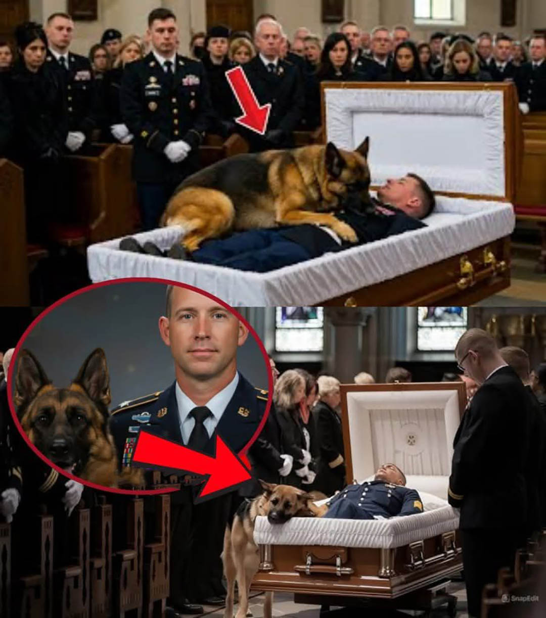 Le dernier adieu poignant d’un chien policier à son maître