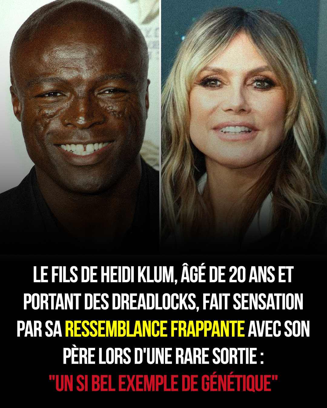 Le fils de Heidi Klum, âgé de 20 ans, attire l’attention par sa ressemblance frappante avec son père