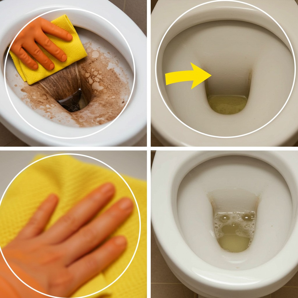 Le fond de vos toilettes est jauni ? Courez à la cuisine pour vous en débarrasser immédiatement : une seule goutte suffit