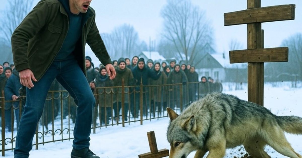 Le loup a creusé une tombe devant sa famille... Ce qu'il y avait à l'intérieur a stupéfié tout le monde