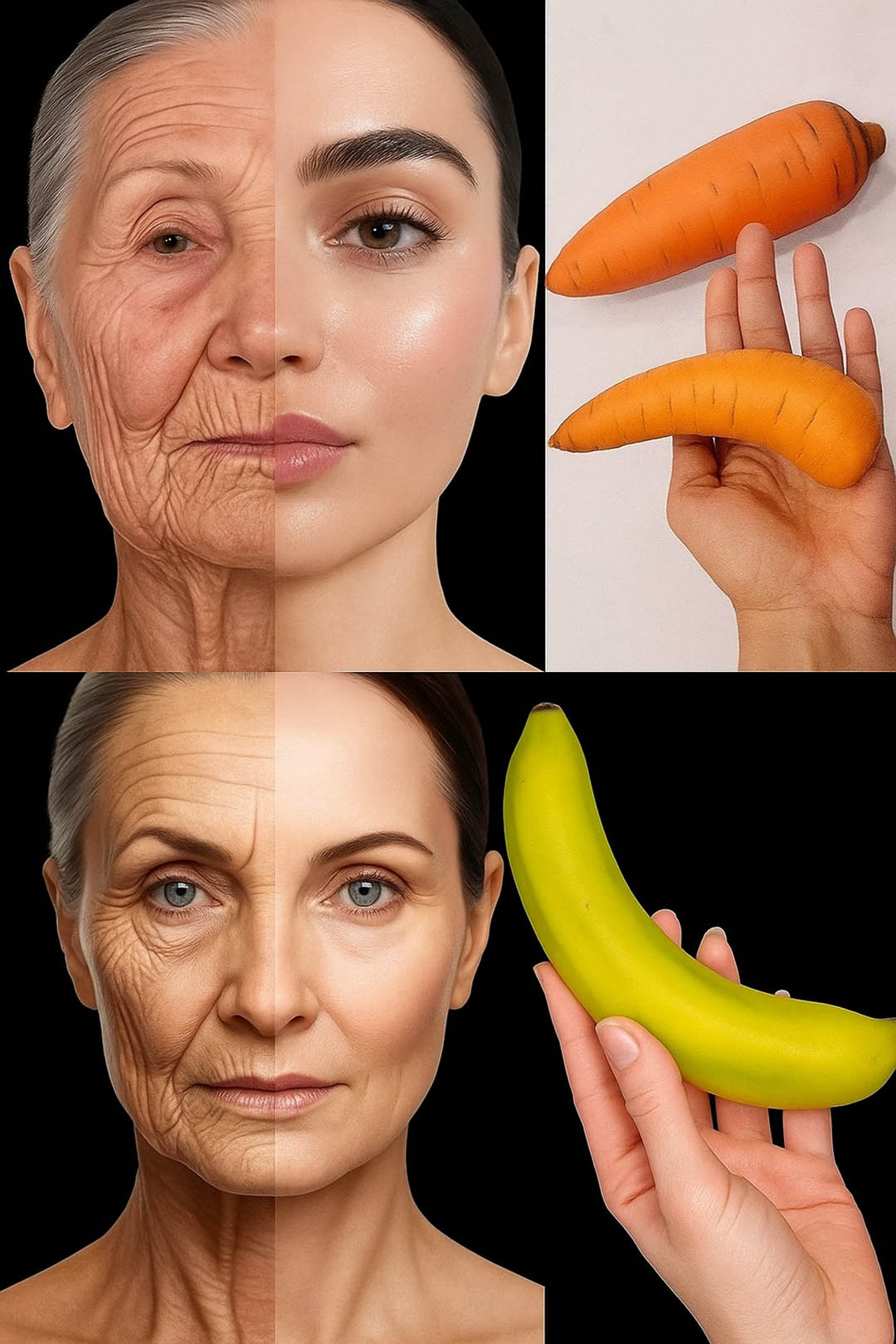Le masque visage à la banane et à la carotte qui défie les signes du vieillissement
