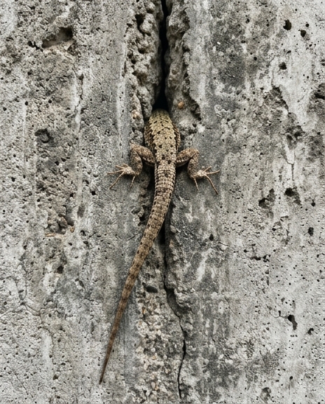 Le matin, je suis sortie sur le balcon et j’ai remarqué quelque chose d’étrange qui bougeait à l’intérieur du mur : à ce moment-là, j’ai été saisie d’une véritable peur, surtout quand j’ai compris ce que c’était