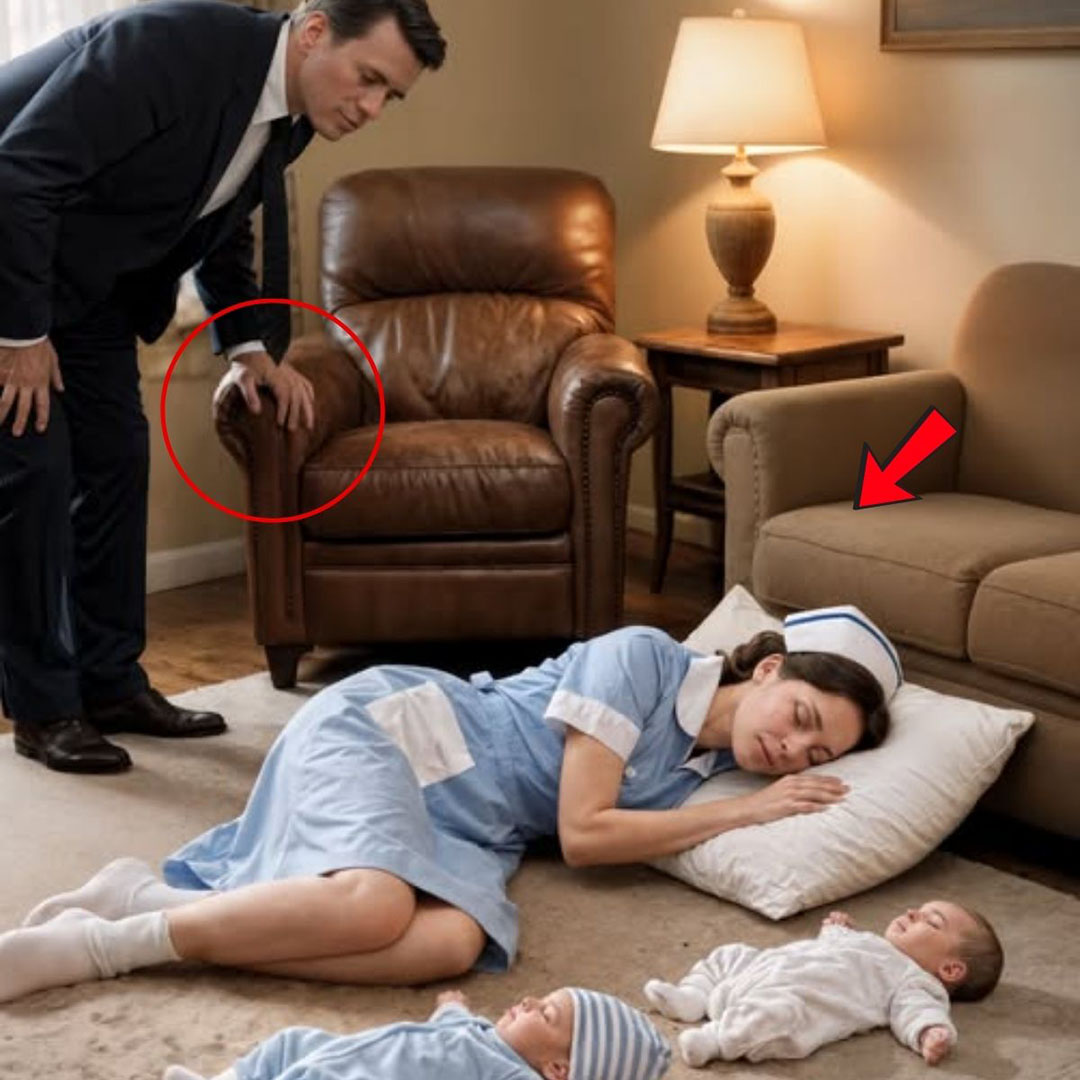 Le millionnaire est entré à minuit — et est resté pétrifié en voyant l’employée de maison endormie à côté de ses jumeaux.