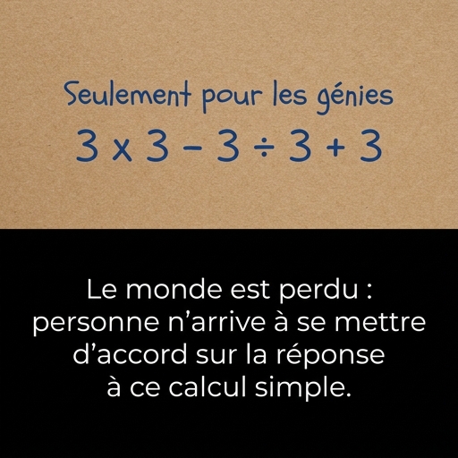 Le monde est perdu : personne ne parvient à se mettre d’accord sur la réponse à ce simple calcul