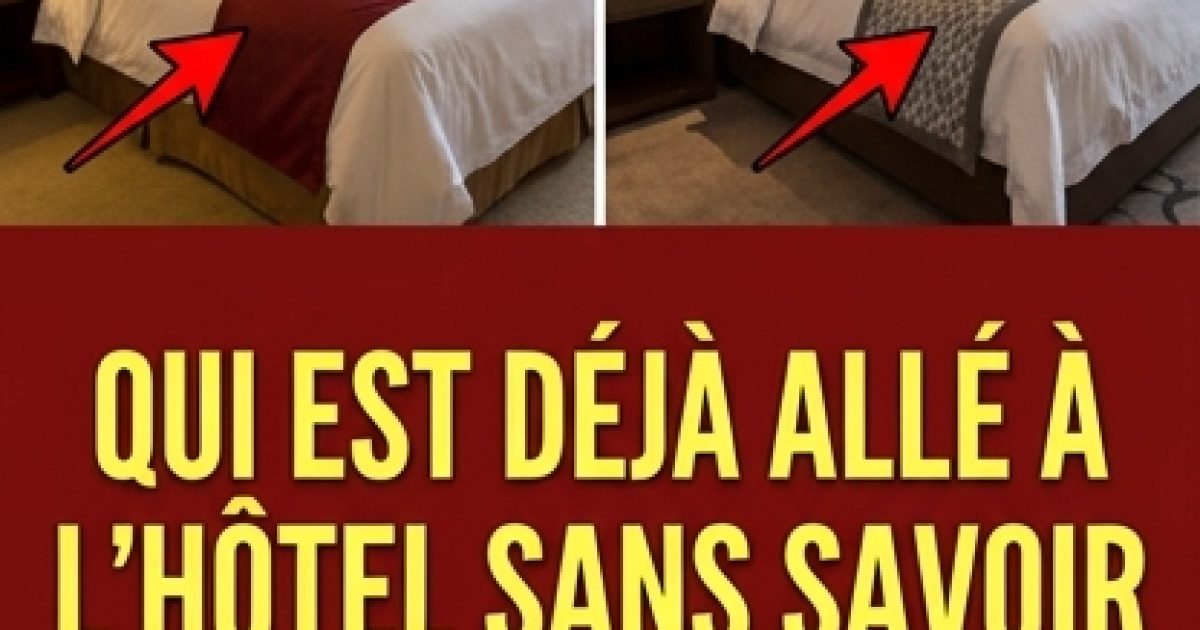 Le mystérieux morceau de tissu sur le lit d'hôtel : savez-vous à quoi il sert ?