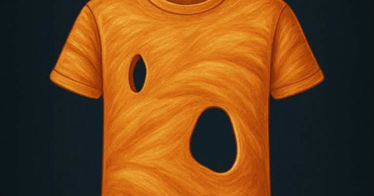 Le nombre de trous que vous voyez sur ce t-shirt révèle si vous êtes narcissique