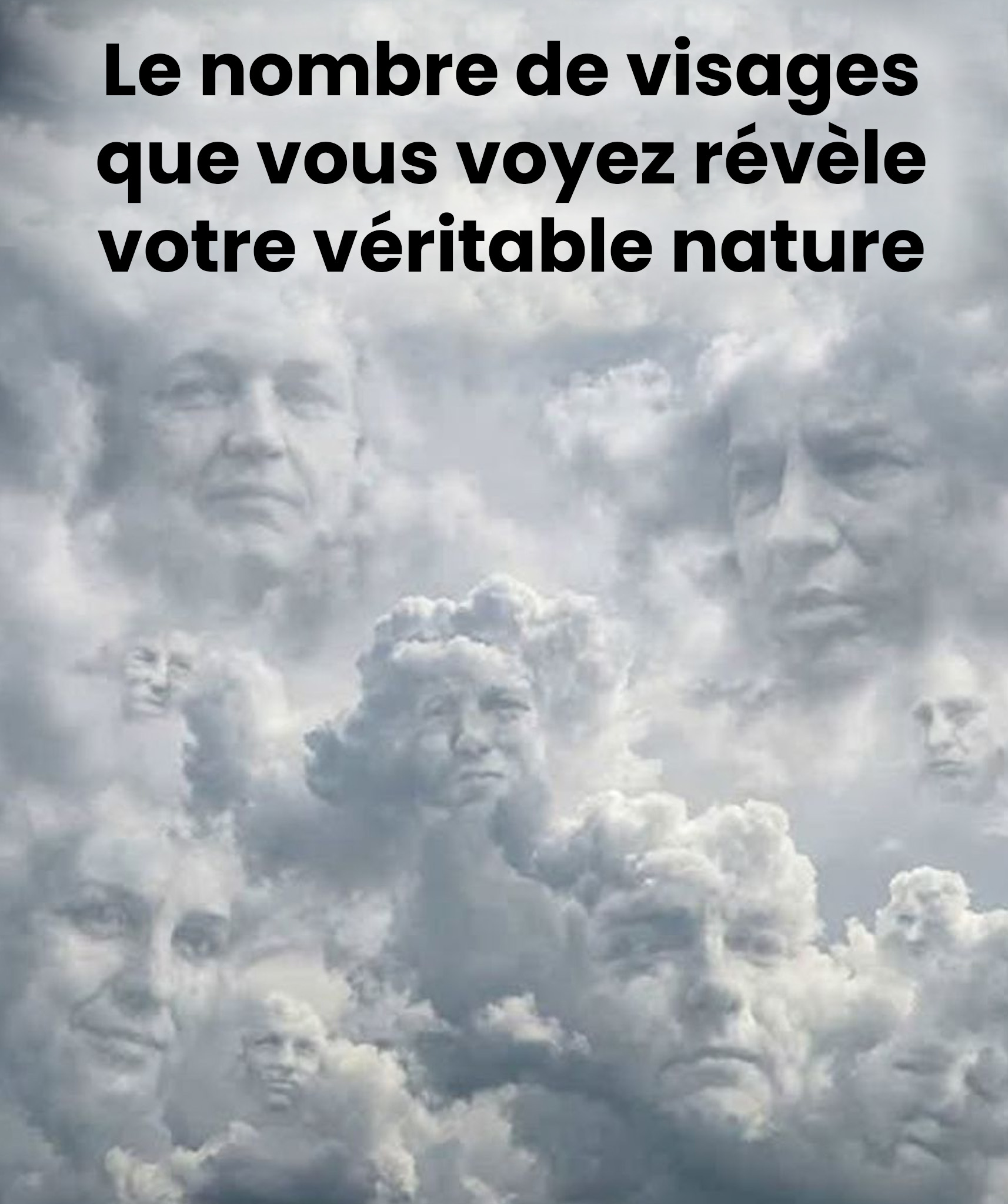 Le nombre de visages que vous voyez révèle votre véritable nature