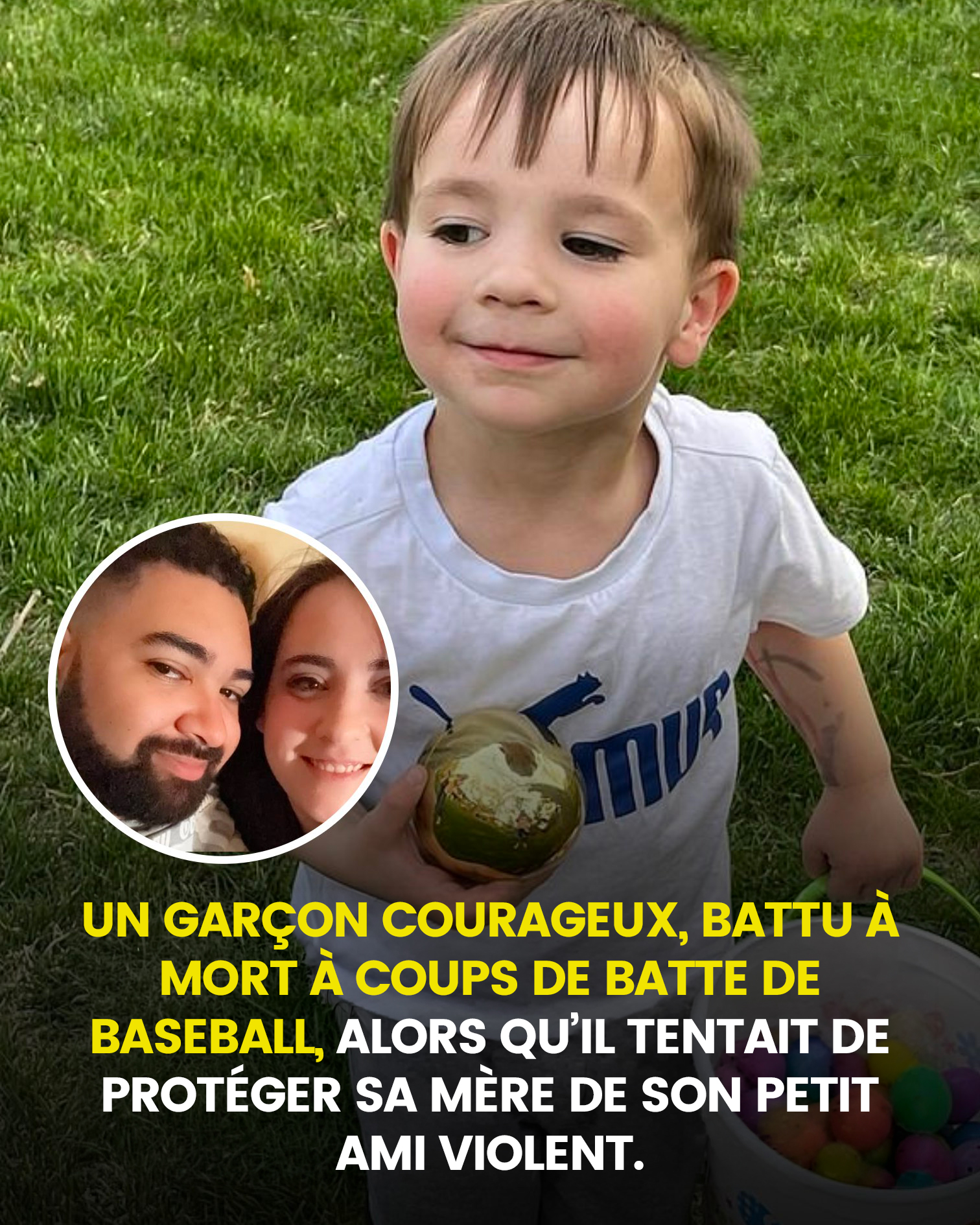 « Le petit garçon le plus courageux du monde », âgé de 8 ans, il meurt en tentant de sauver sa mère dans un acte de bravoure qui a bouleversé toute une petite ville