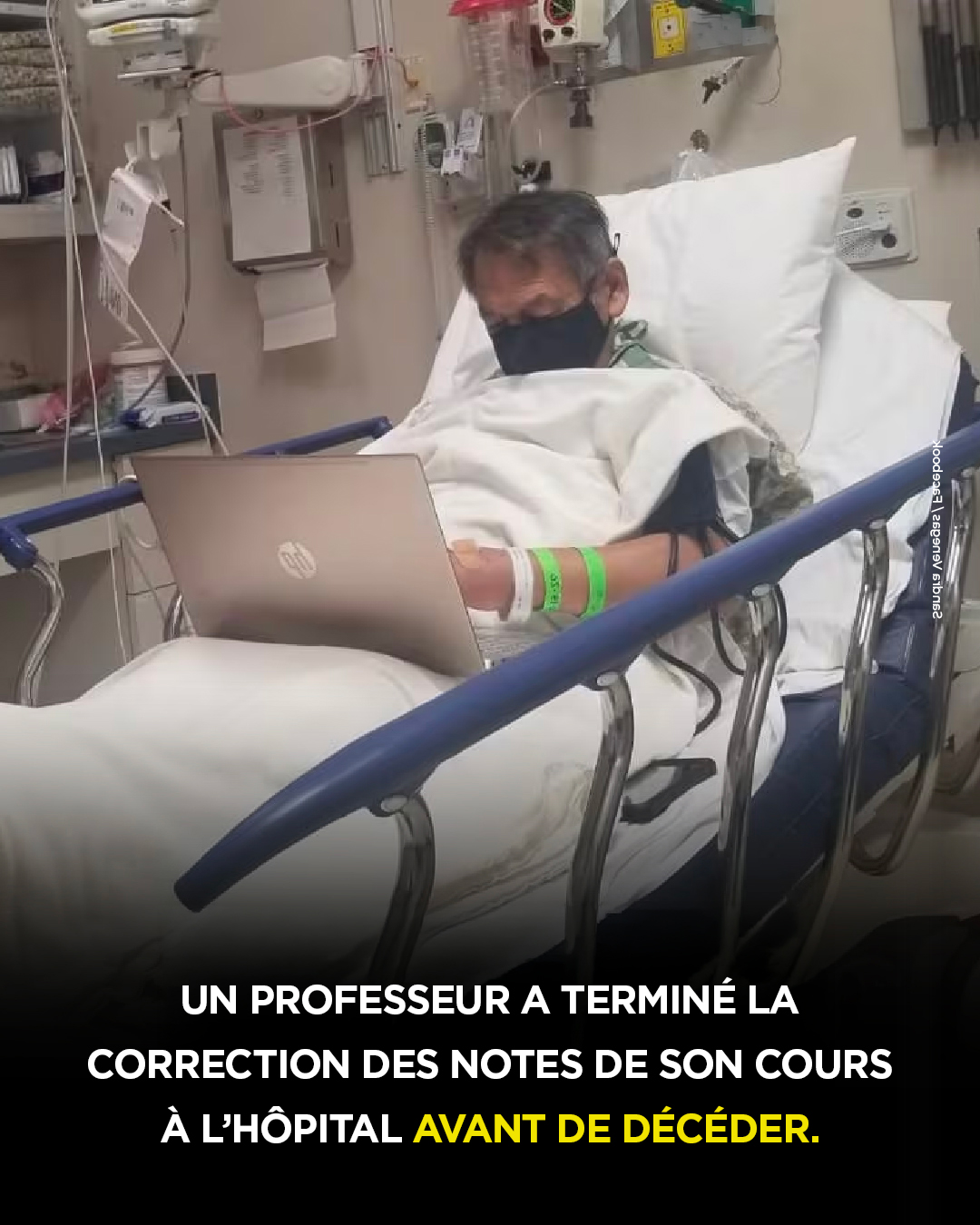 Le professeur qui a passé ses dernières heures à corriger des examens