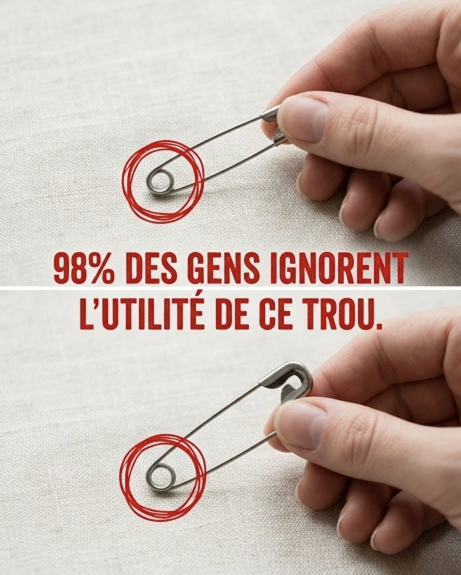 Le secret des épingles de sûreté : Beaucoup de gens ignorent à quoi sert le petit trou sur une épingle de sûreté