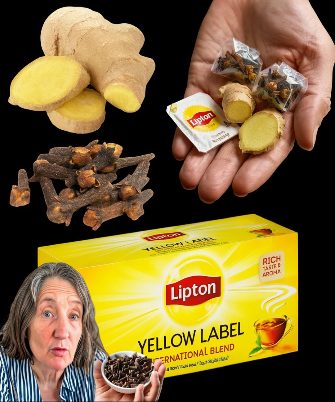 Le thé Lipton aux clous de girofle et gingembre pour le bien-être des femmes