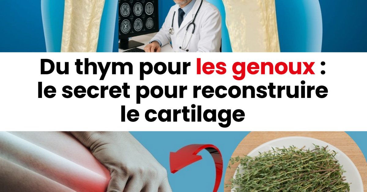 Le thym pour la régénération du cartilage du genou