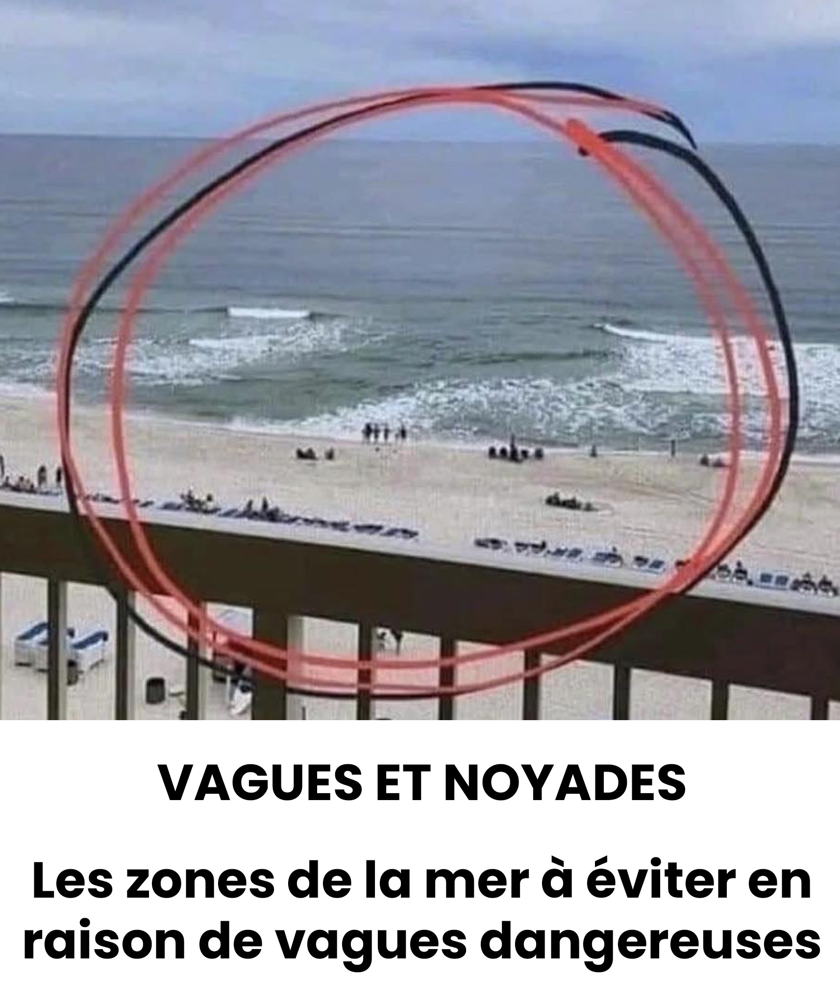 L’endroit de la mer où vous ne devriez jamais entrer à cause des vagues dangereuses
