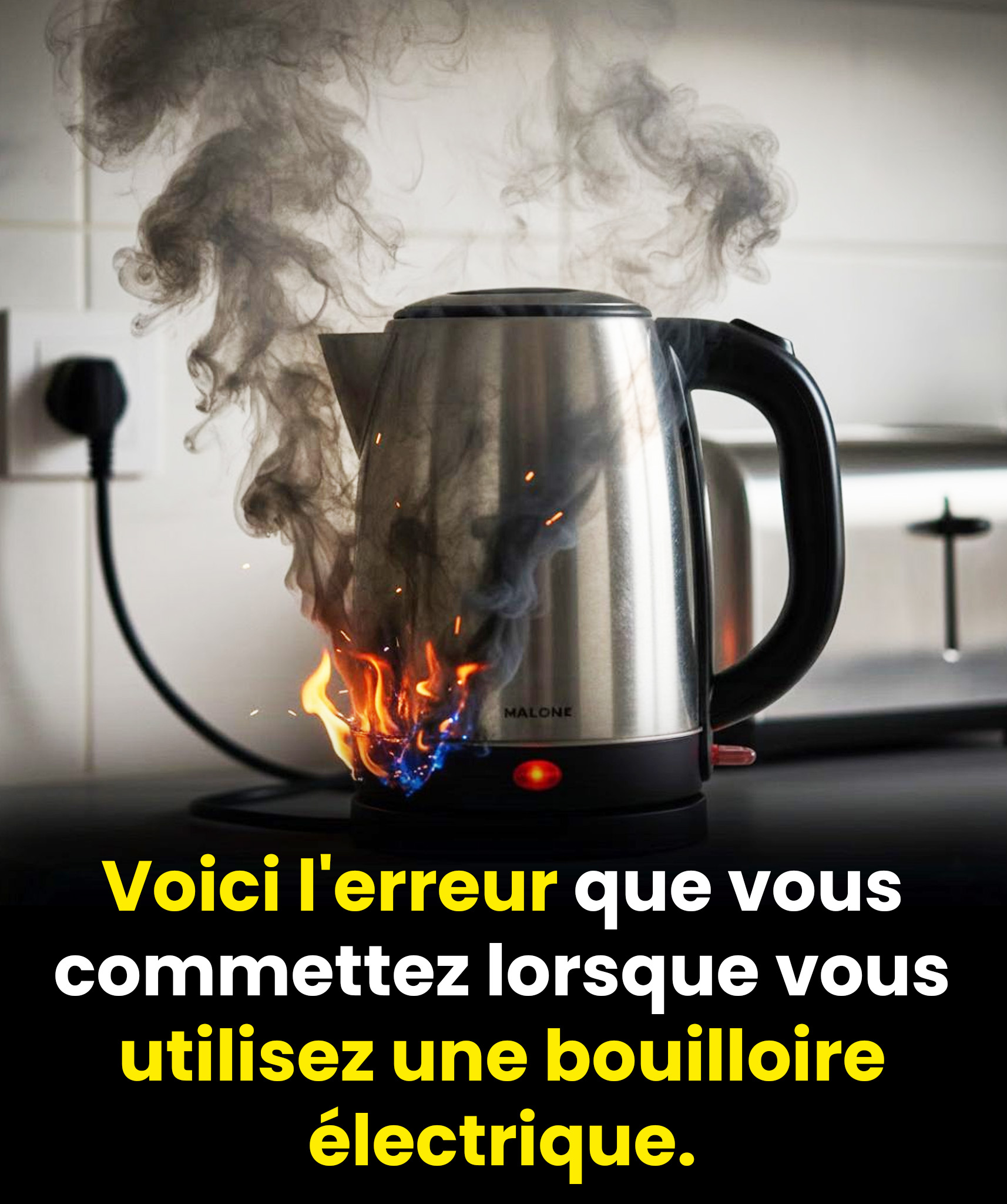 L’erreur courante que tout le monde fait avec la bouilloire électrique
