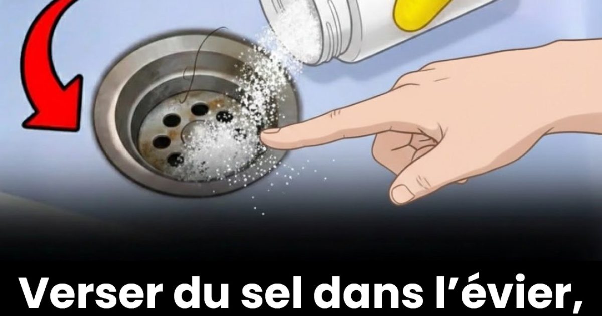 Les avantages de verser du sel dans l’évier