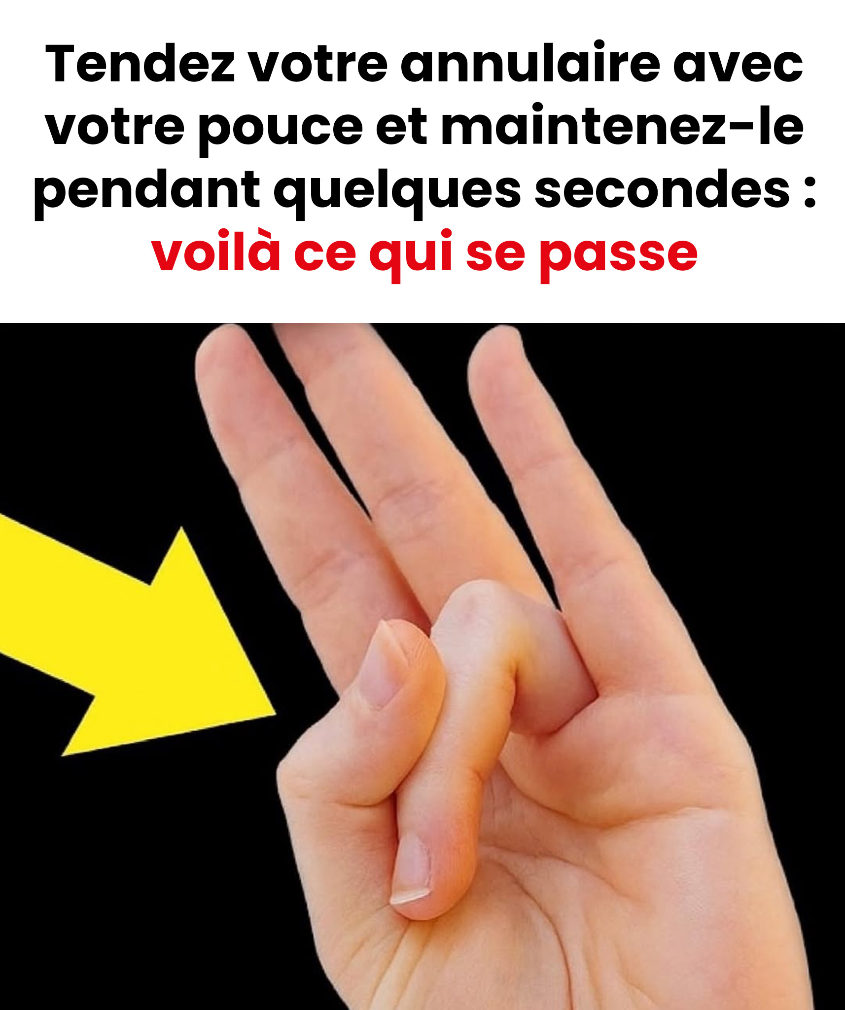 Les bienfaits de l’étirement de l’annulaire avec le pouce