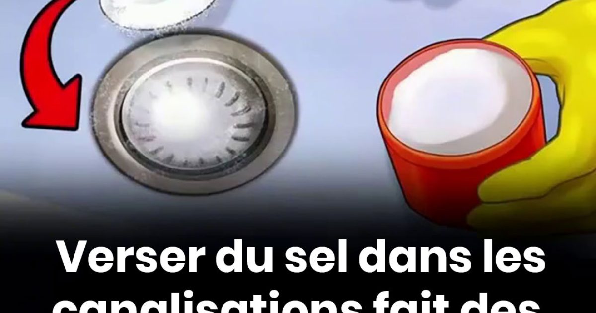 Les bienfaits du sel versé dans les canalisations