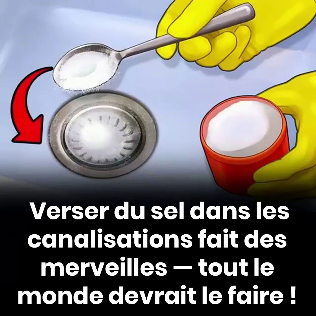 Les bienfaits du sel versé dans les canalisations