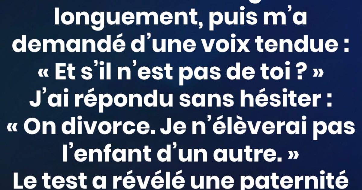 Les doutes du père qui ont détruit la famille