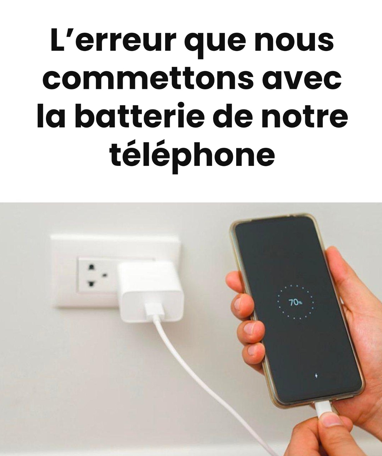 Les erreurs que nous commettons avec nos téléphones portables : voici pourquoi la batterie se décharge toujours