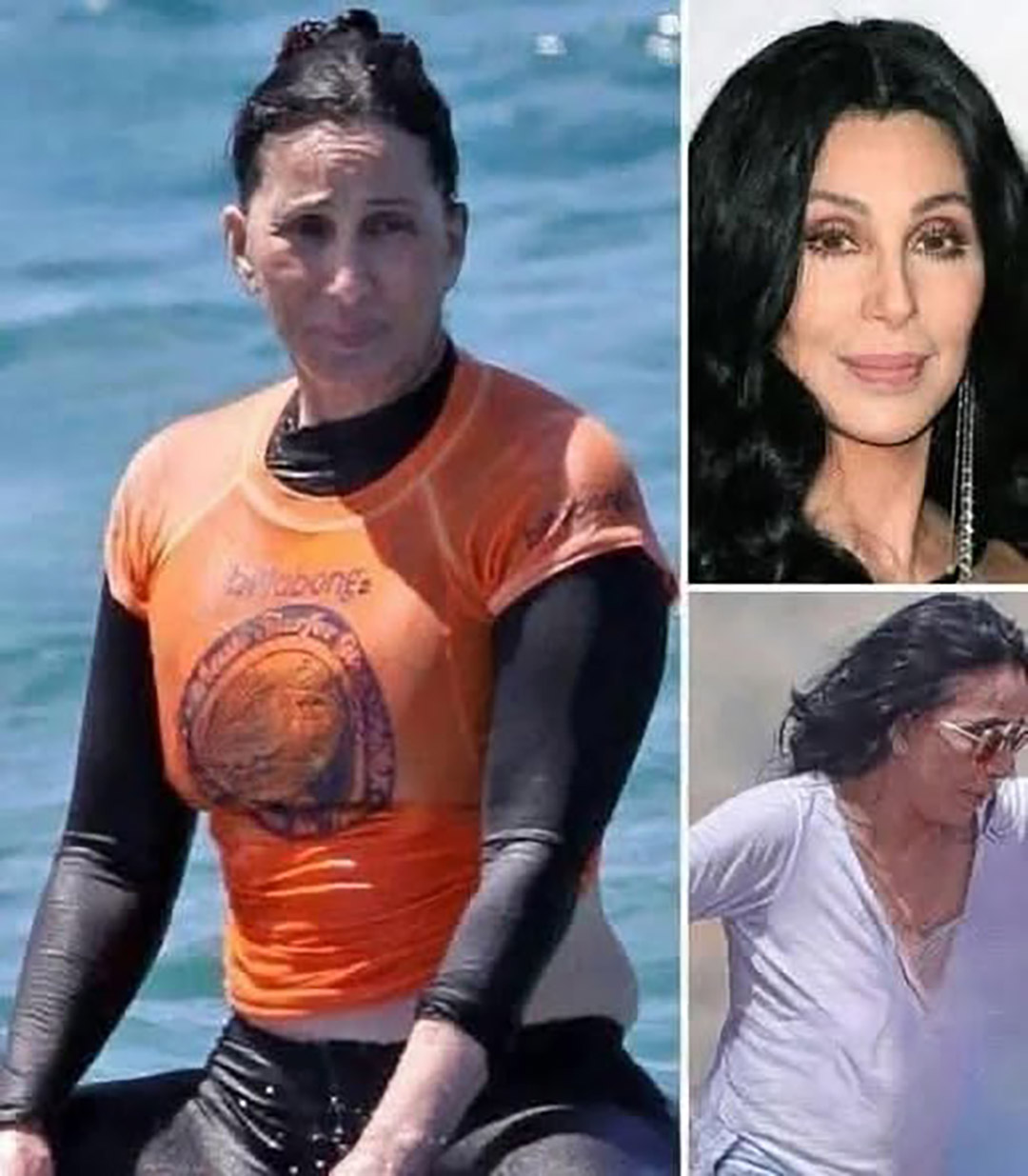 Les fans sous le choc : Cher, 75 ans, aperçue dans des photos inédites à la plage — la star légendaire apparaît méconnaissable hors caméra