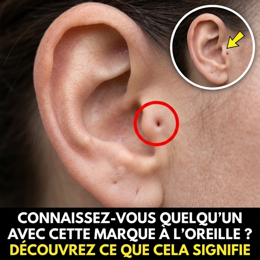 Les personnes qui ont cette marque sur l'oreille ont cette particularité