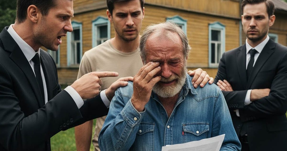 Les trois fils refusèrent d’aider leur père accablé par une lourde dette. Seul le plus jeune accepta — il l’accueillit chez lui pour s’en occuper. Exactement un an plus tard, une lettre inattendue le laissa sans voix…