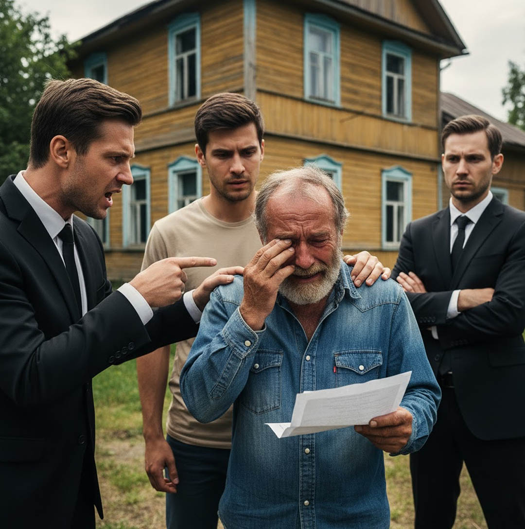 Les trois fils refusèrent d’aider leur père accablé par une lourde dette. Seul le plus jeune accepta — il l’accueillit chez lui pour s’en occuper. Exactement un an plus tard, une lettre inattendue le laissa sans voix…