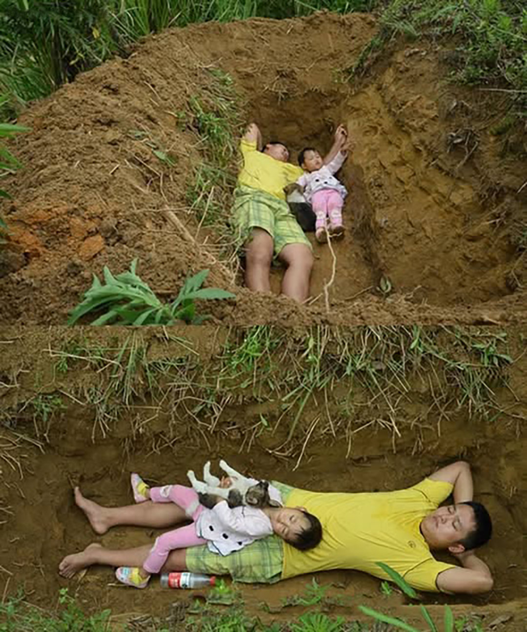 L’histoire de ce père creusant une tombe pour sa fille de deux ans a bouleversé le monde entier