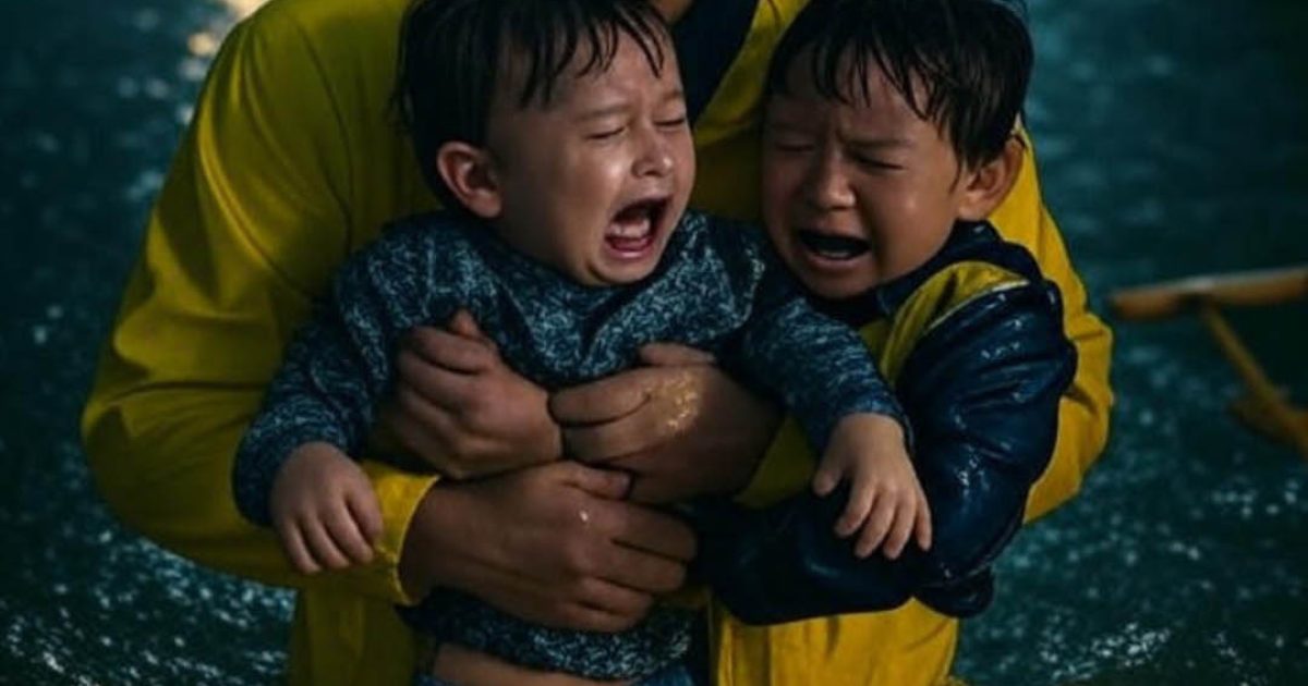 « L’homme à la veste jaune » : un inconnu a sauvé mes enfants du déluge, puis a disparu sans laisser son nom