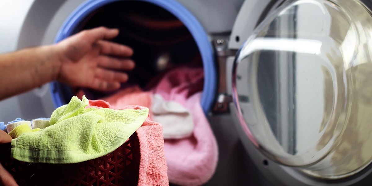 Machine à laver avec linge