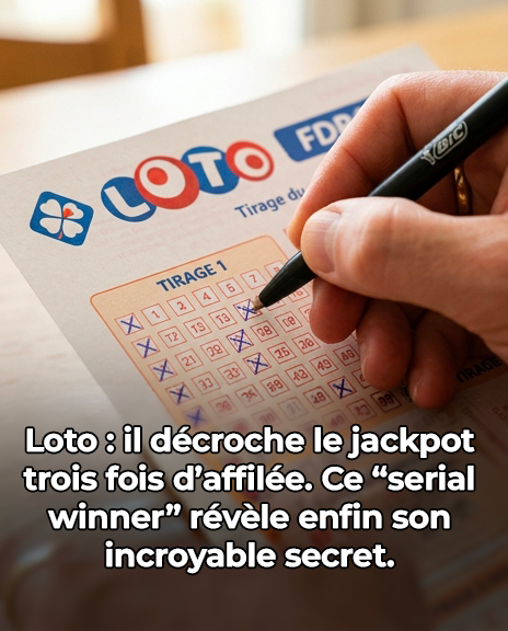 Loto : il gagne le jackpot trois fois consécutives, et ce “serial winner” révèle le secret surprenant de ses succès